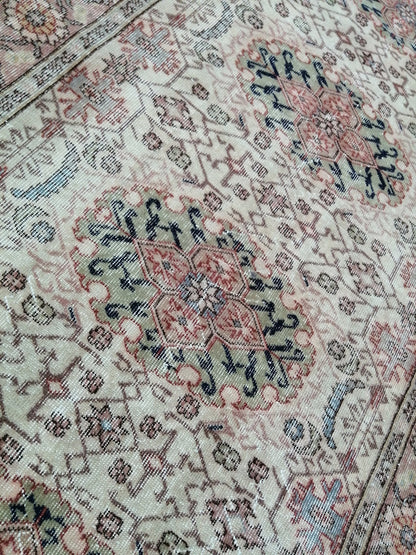 Muted Oriental Runner  8.3 x 4.3 Turkish Runner Rug Vintage Runner Rug Hallway Runner Rug Kitchen Runner Rug Persian Runner Rug