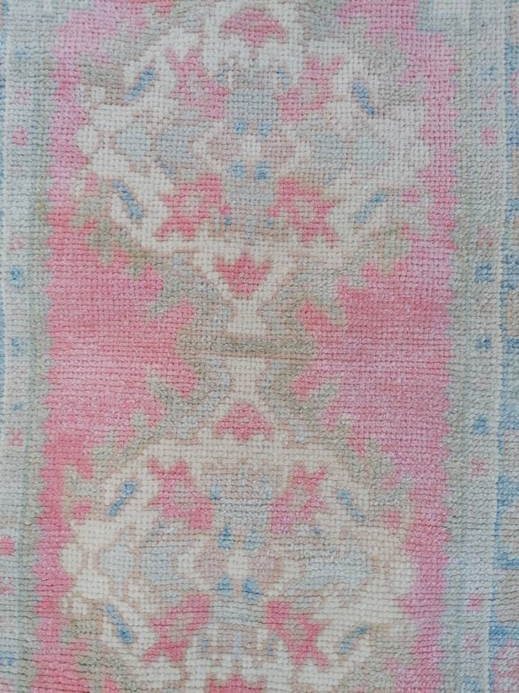 Oushak turkish wool rug 2'9x5'4 new production oushak handmade rug, living room rug, bohemian rug