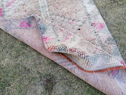 2.7 x 10.9 Vintage turkish runner, high pile runner, hallway runner,  turkish handmade wool rug, kitchen rug, oushak rug