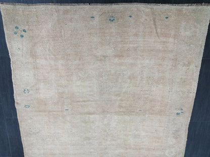 4.6 x 11.5 Muted Wool Runner Rug  Muted Oushak Runner Rug Turkish Runner Rug Vintage Runner Rug Hallway Runner Rug Kitchen Runner Rug