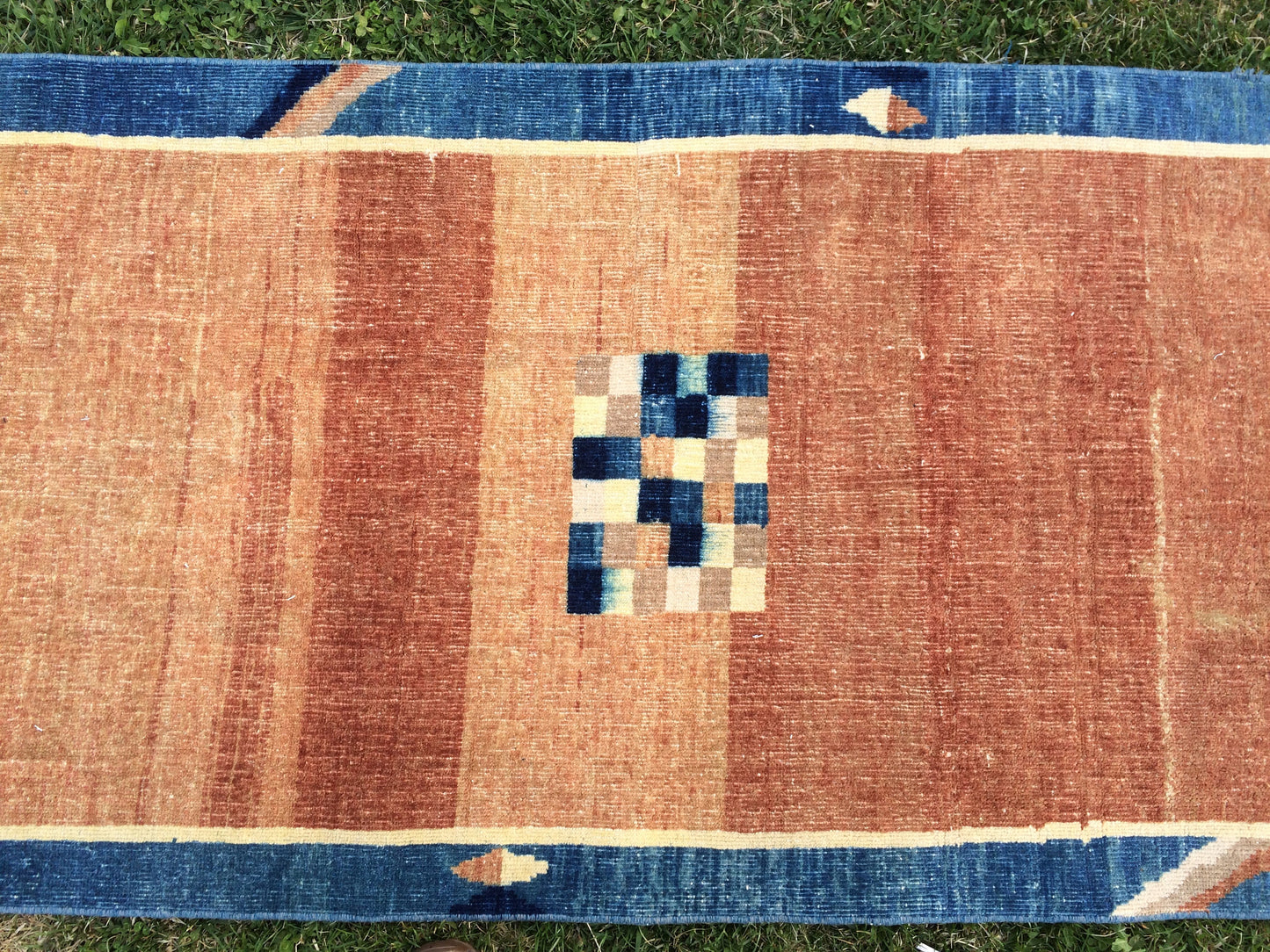 Oushak Runner Vintage RUNNER RUG Turkish Runner Rug, Bohemian Rug, Oushak Runner Rug, Earth Tone Runner Rug Wool Runner Hand Made Runner