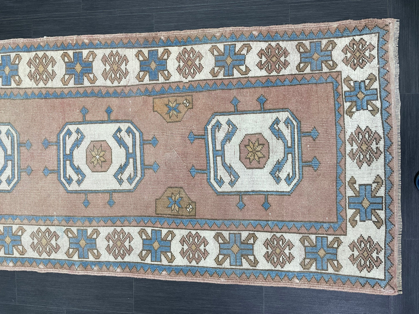Oushak Runner Rug Turkish Runner 3 x 10.3 Rug Vintage Runner Rug Hallway Runner Rug Kitchen Runner Rug Wool Oriental Runner Rug