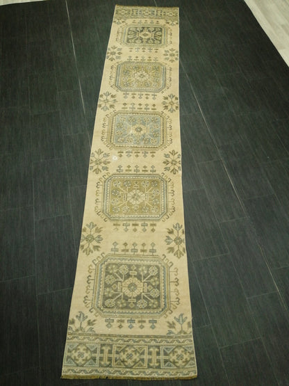 11.2 X 2.3 Oushak Runner Rug Turkish Runner Rug Vintage Runner Rug Hallway Runner Rug Kitchen Runner Rug Wool Runner Rug Wool Oushak Rug
