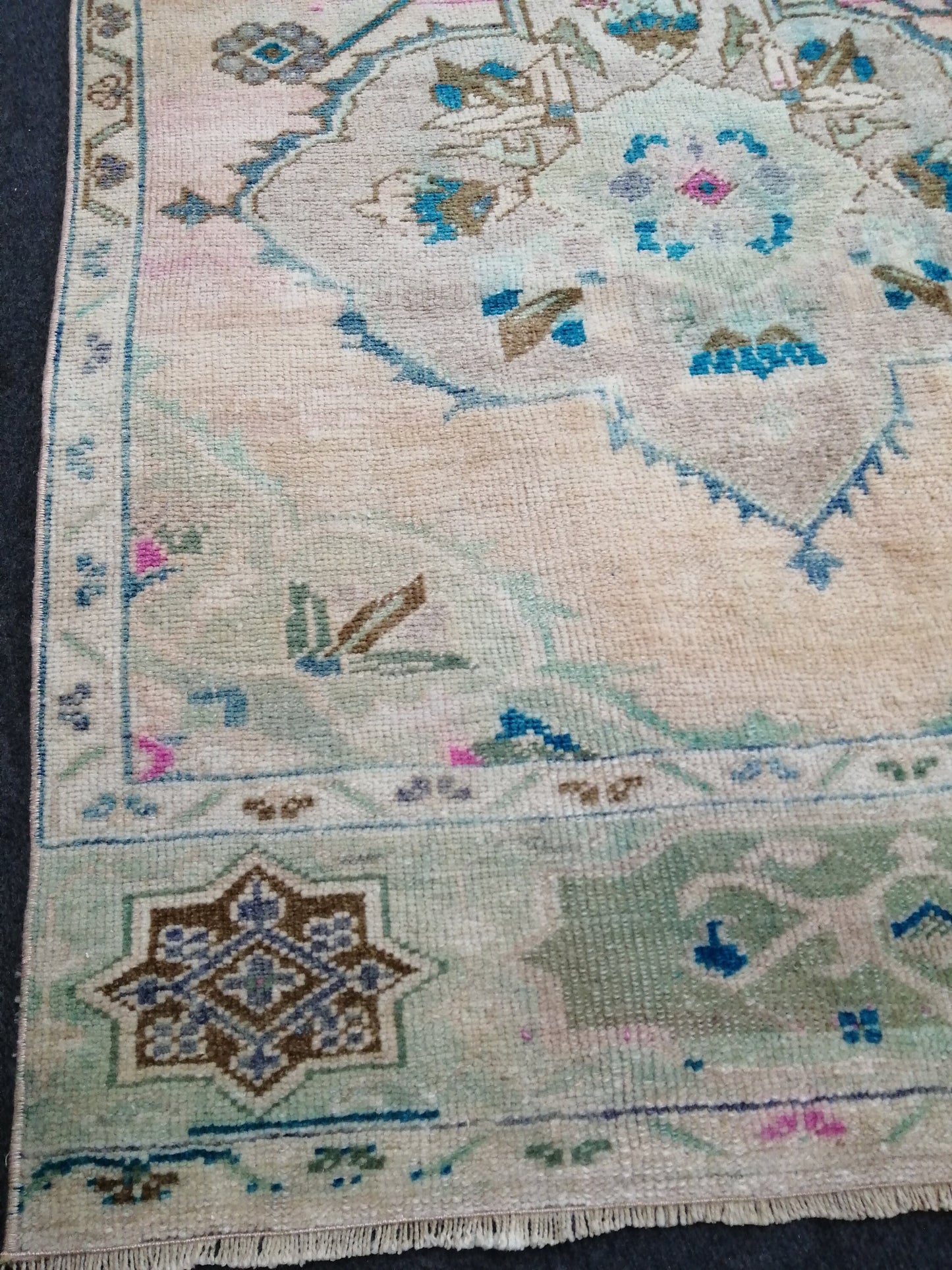 10.8 x 3 Oushak Runner Rug Turkish Runner Rug Vintage Runner Rug Hallway Runner Rug Kitchen Runner Rug Oriental Runner Rug Wool Oushak Rug