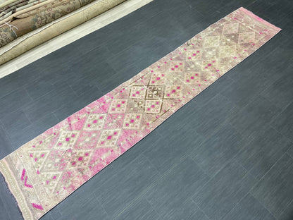 Turkish Runner Rug 2 x 10.8 Runner Rug Vintage Runner Rug Hallway Runner Rug Persian Kitchen Runner Rug High Wool Pile Runner Rug