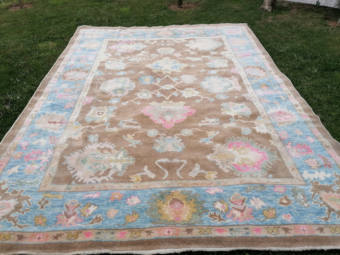 9.2 x 12.2 Large turkish oushak rug - new oushak rug, large living room rug hand knotted rug
