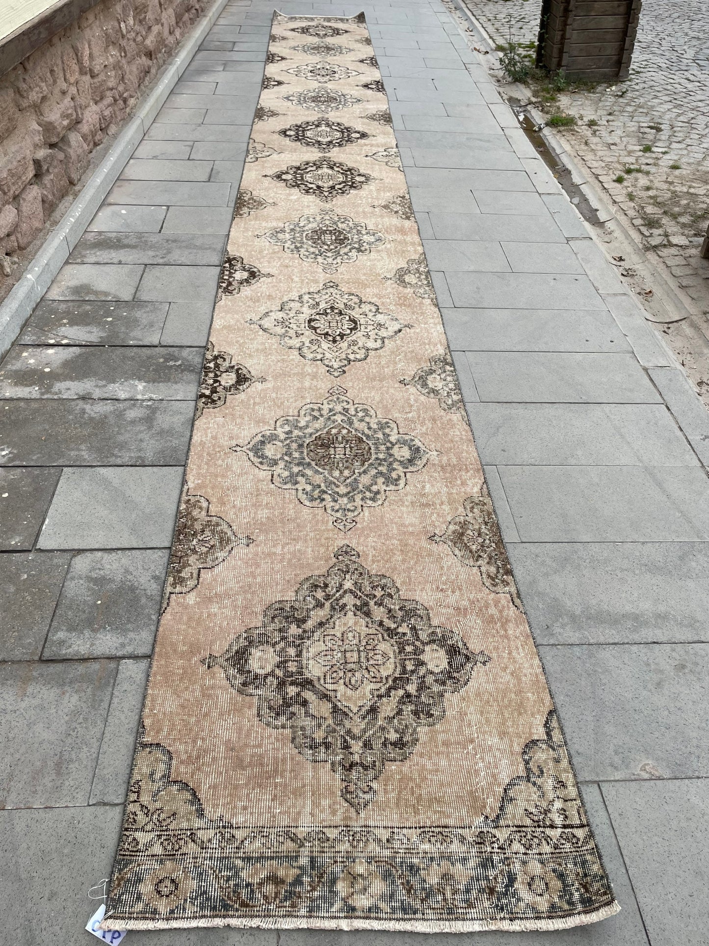 XL Turkish Runner Rug 2.7 x 23.8 ft Vintage Runner Rug Hallway Runner Rug Kitchen Runner Rug Staircase l Runner Rug Extra Long Oushak Runner