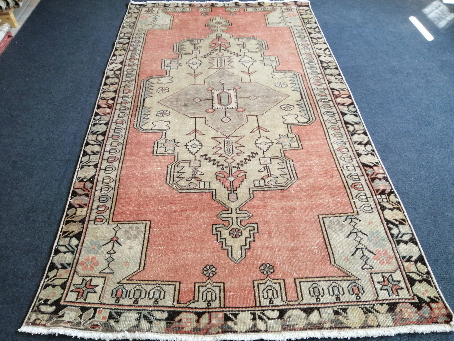 4.5 x 8 Vintage Rug TURKISH Wool Hand Knotted Rug