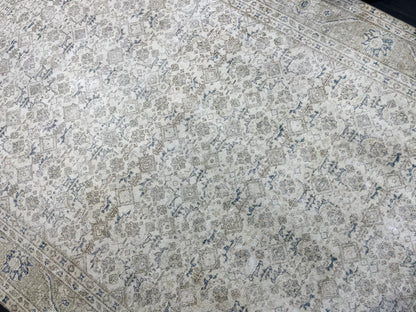 Muted Vintage RUG 6.5 x 10.3 TURKISH Rug Distressed Vintage Turkish Rug Muted Oushak Rug Large Persian Rugs Vintage Oriental Rug 7x10