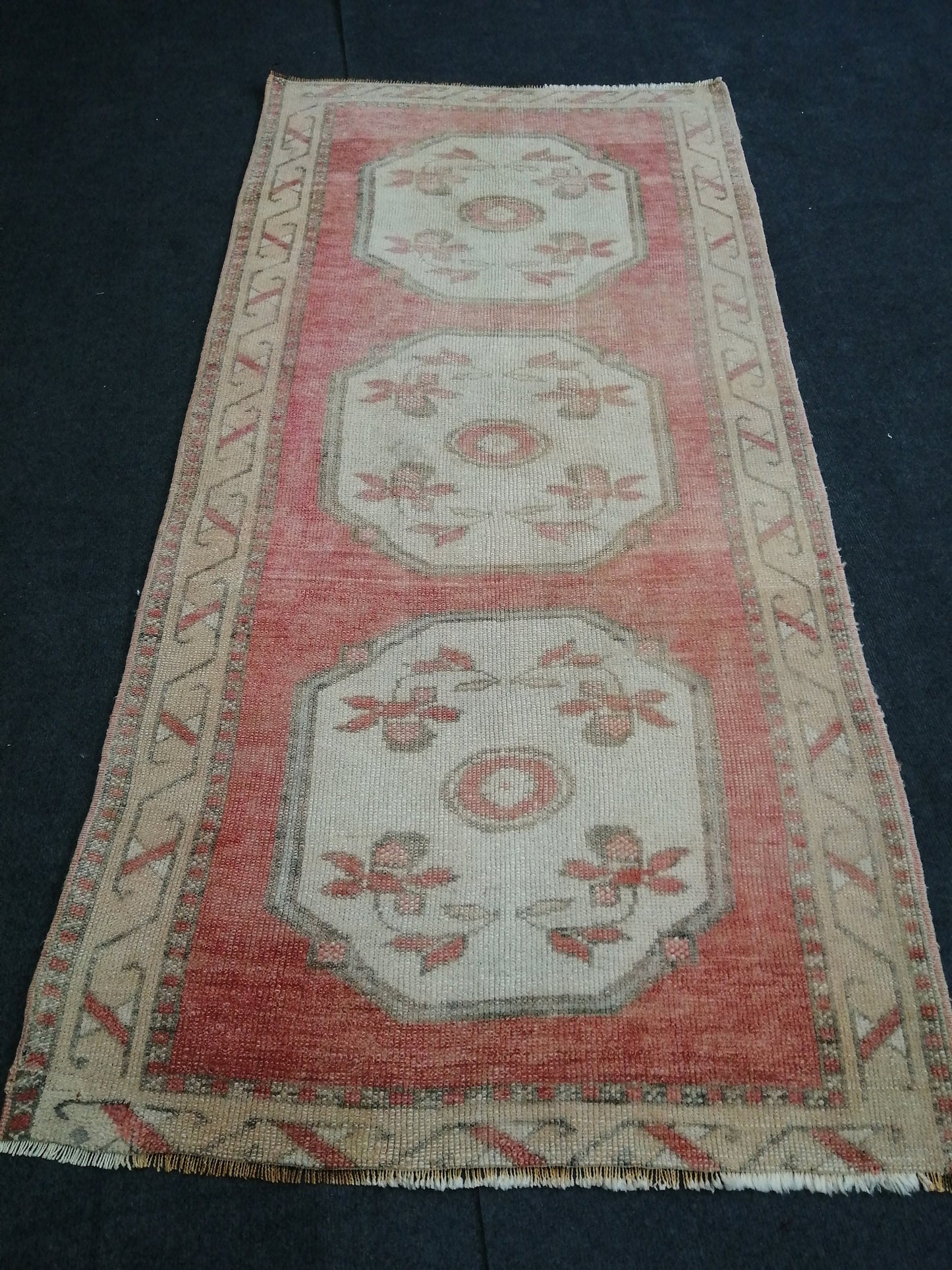 6x3 Oushak Runner Rug Turkish Runner Rug Vintage Runner Rug Hallway Runner Rug Kitchen Runner Rug Wool 3x6 Rug Wool Oushak Rug