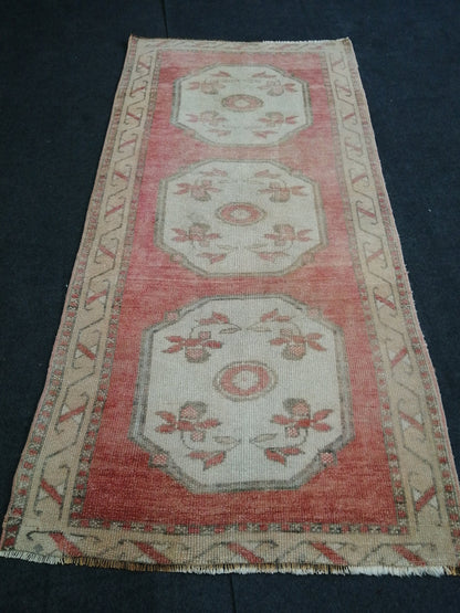 6x3 Oushak Runner Rug Turkish Runner Rug Vintage Runner Rug Hallway Runner Rug Kitchen Runner Rug Wool 3x6 Rug Wool Oushak Rug