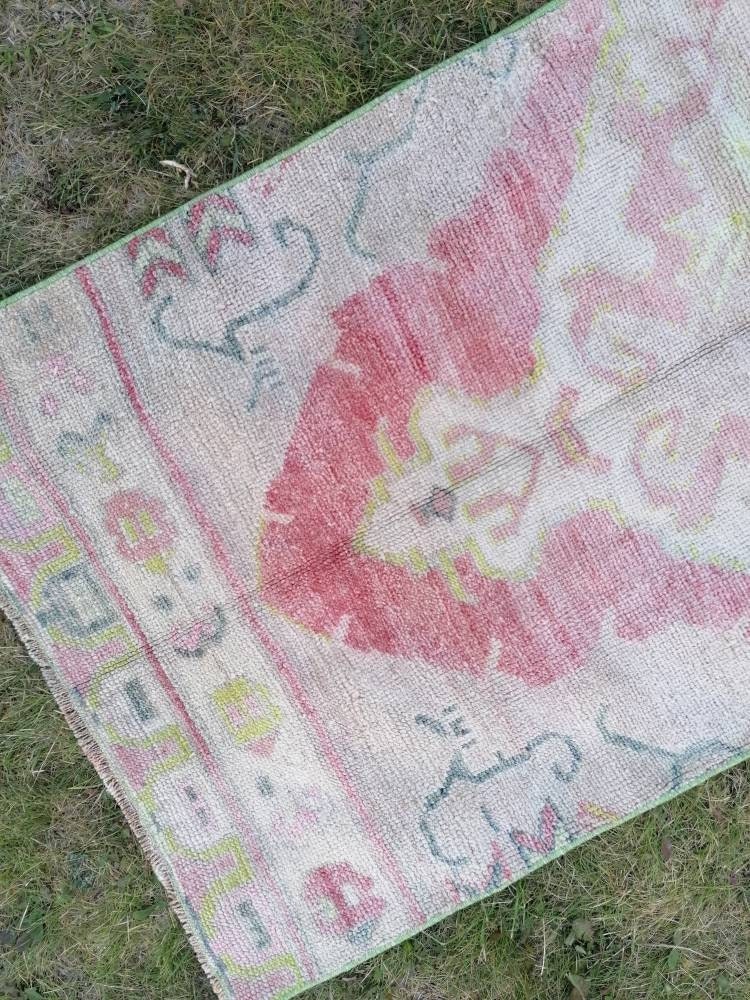 Vintage turkish runner, runner rug,hallway runner 2'7x10'1 vintage runner rug turkish hand made wool rug, kitchen rug, oushak rug