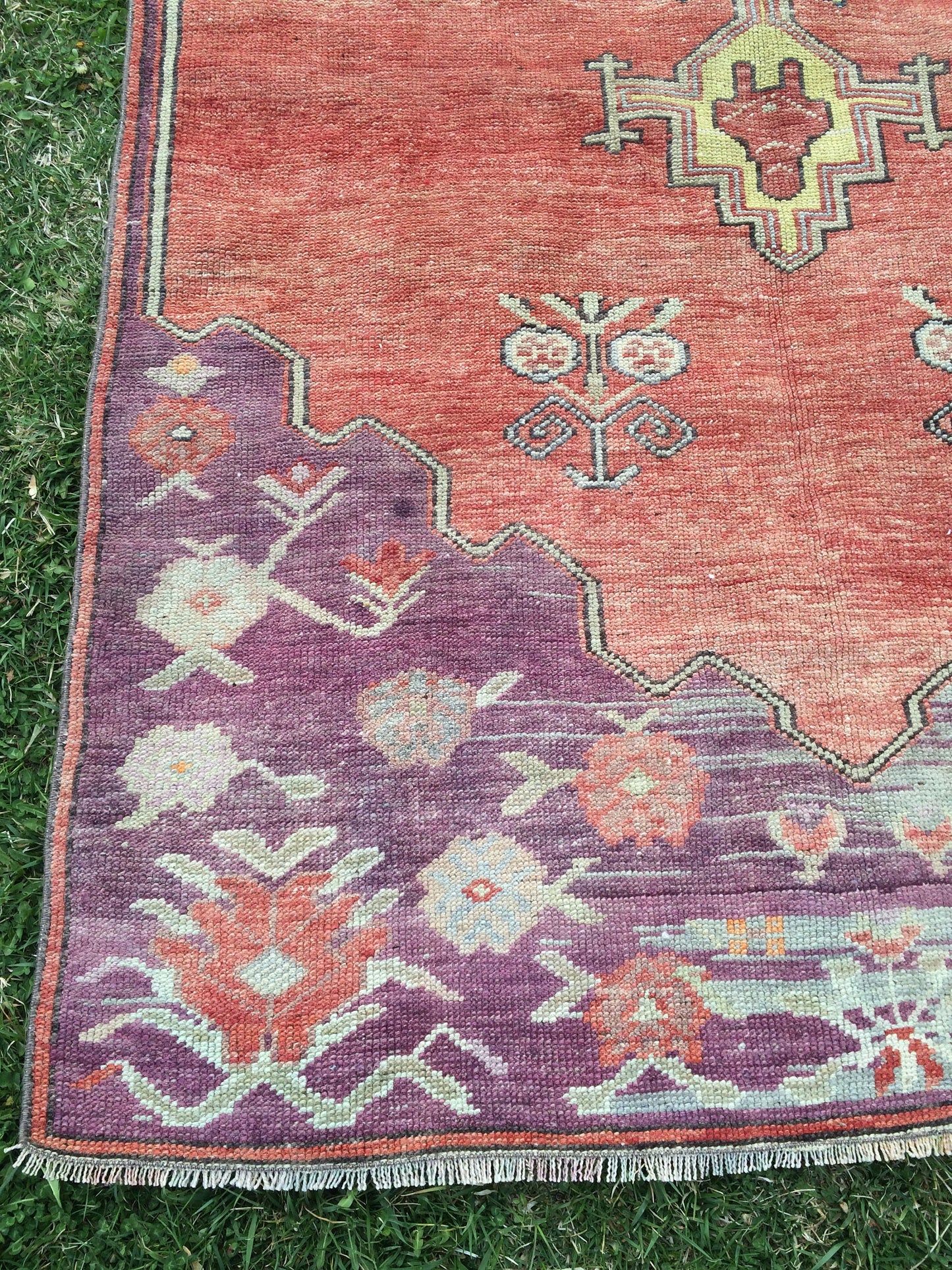 VINTAGE RUNNER Rug, 4x12 Oushak Runner Rug, Rustic Rug, Rugs Runner, Turkish Rug Runner, Farmhouse Rug, Vintage Rug