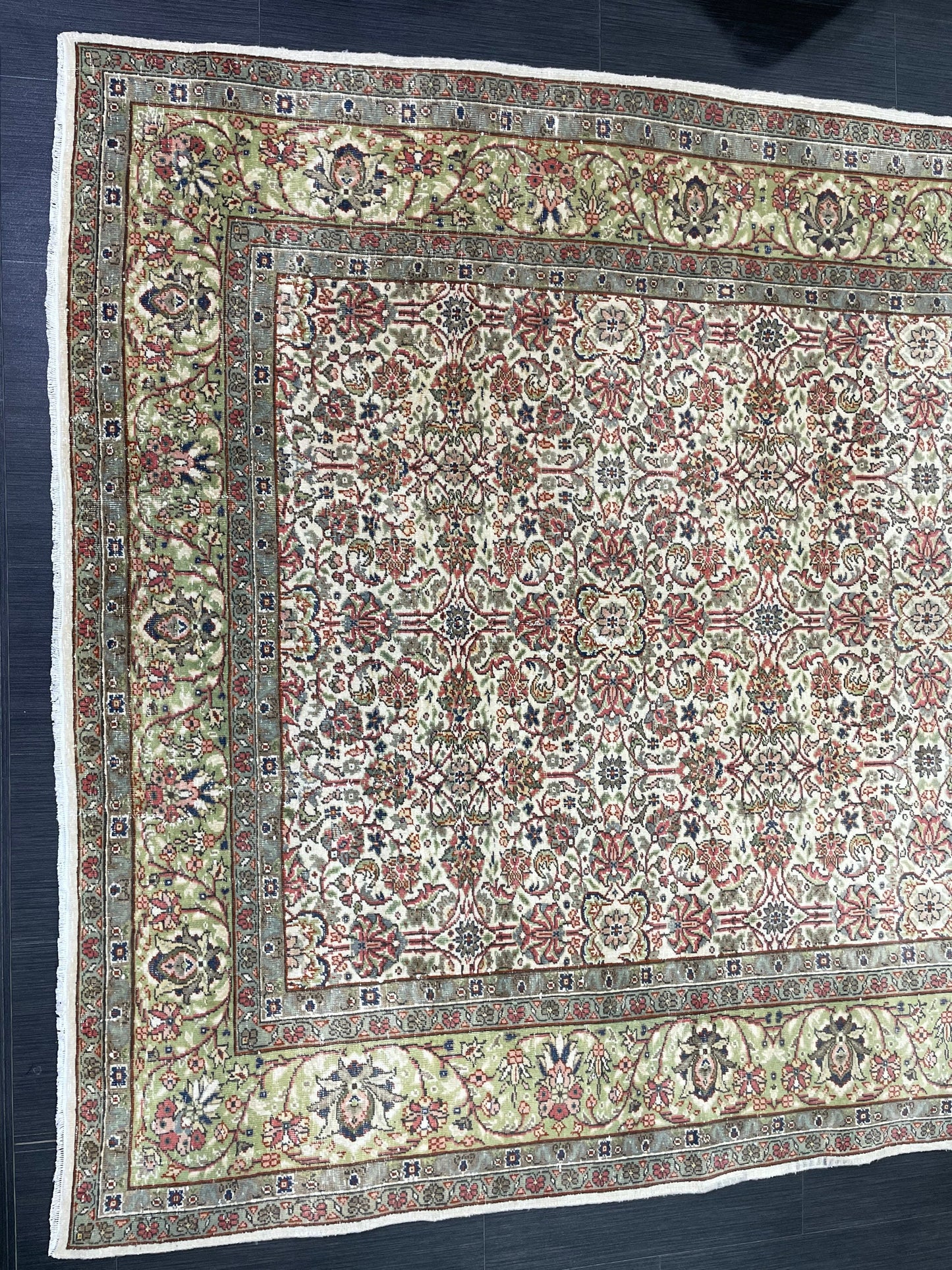 Persian RUG Hand Knotted 5.5 x 8.5 Rug Vintage Oushak Rug Vintage Quality Rug Wool Fine Knotted Rug Handmade Rug Vintage Turkish Rug