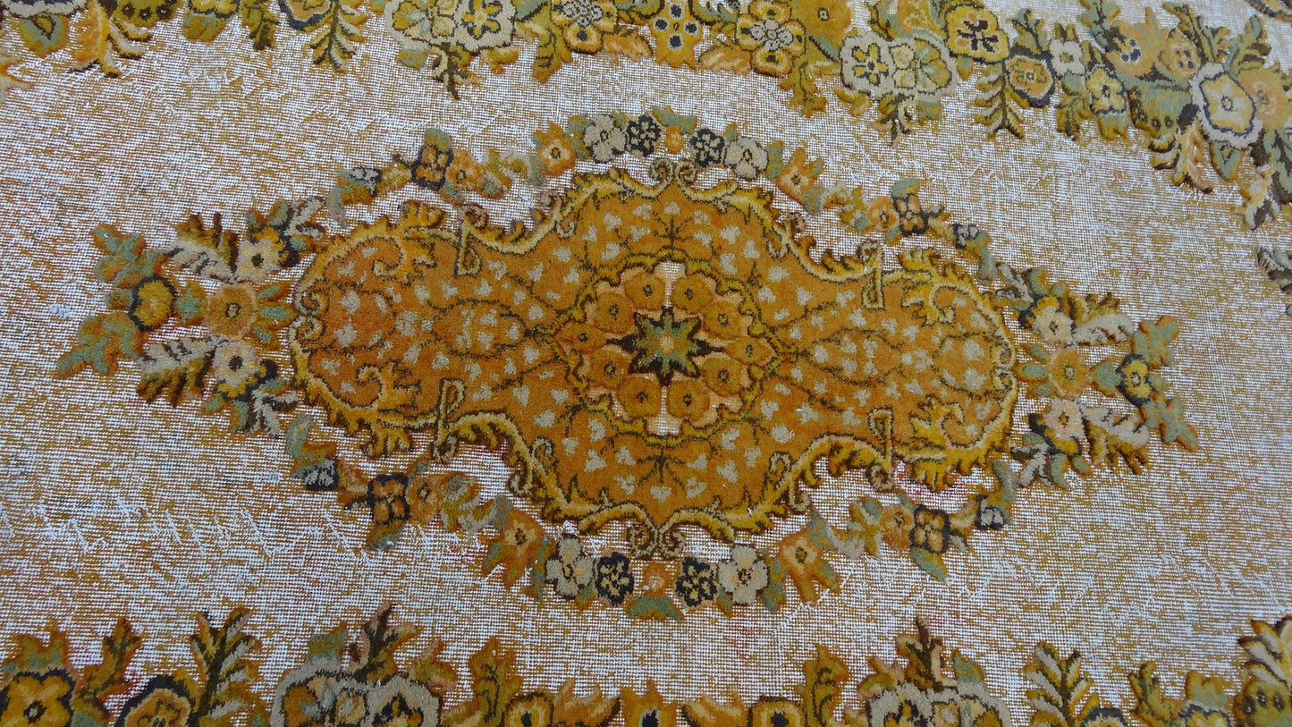 LARGE AREA RUG, Vintage Oriental Oushak Rug , Vintage  Rugs, Turkish Rug, Oushak Rug, vintage Rug, Wool Rug