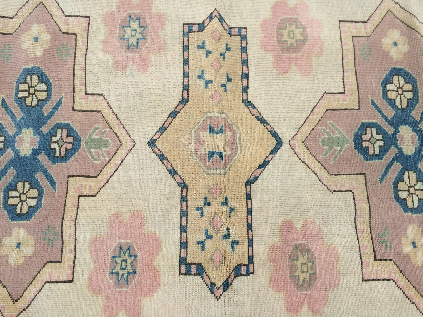 WOOL Area Rug, Handmade Rug, Muted Rug, Oushak Rug,Muted Vintage Persian Rug Vintage Turkish Rugs, Oushak Rug, Turkish 5.2 x 7.3 Rug