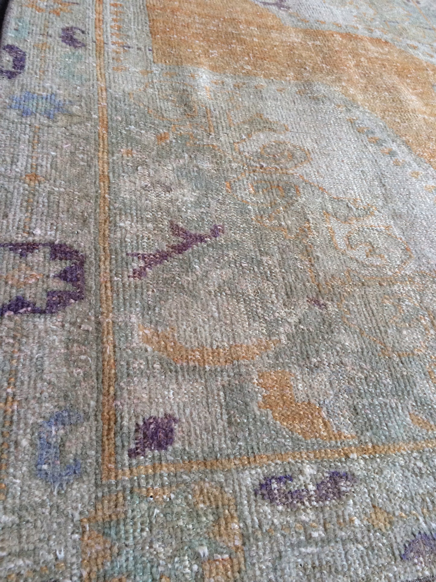 OUSHAK RUG TURKISH Oushak Rug Vintage Oushak Runner Rug Vintage Runner Rug Wool Oushak Rug Hand Made Rugs Vintage Turkish Rug