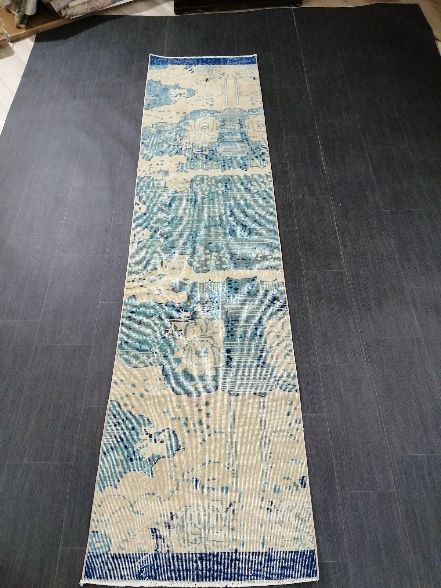 Oushak Runner Rug 10 x 2.5 Turkish Runner Rug Vintage Runner Rug Hallway Runner Rug Kitchen Runner Rug Wool Runner Rug Wool Oushak Rug