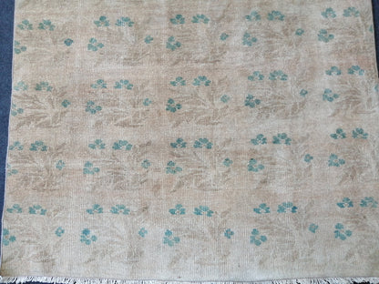 8.10 x 4 Turkish Rug, Oushak Rug, Floral Oushak Rugs, Wool Oushak Rug, Oushak Runner Rugs, Runner Rug, Vintage Rug, Hand Made Rug