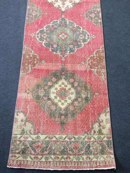 12.5 x 2.8 Oushak Runner Rug Turkish Runner Rug Vintage Runner Rug Hallway Runner Rug Kitchen Runner Rug Wool Runner Rug Wool
