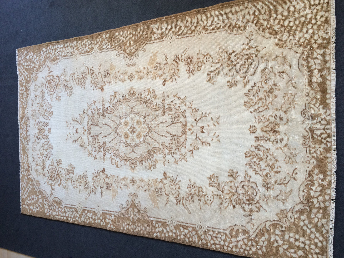 OUSHAK RUG TURKISH Oushak Rug Vintage Rug Vintage Runner Rug Wool Oushak Rug Hand Made Rugs Vintage Turkish Rug