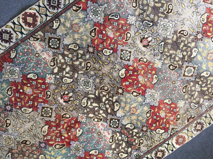 4.9 x 7 OUSHAK RUG TURKISH Oushak Rug Vintage 5x7 Rug Vintage Runner Rug Wool Rug Hand Made Rugs Vintage Turkish Rug