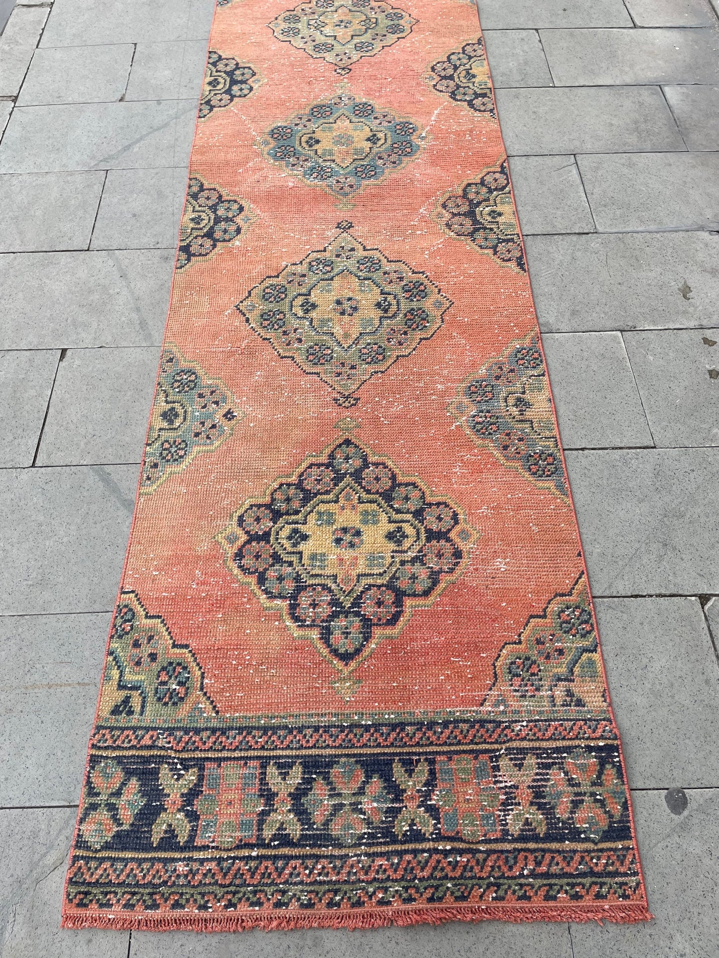 Extra Long OUSHAK Runner Very Long TURKISH Runner Rug 2.7 x 21 ft Vintage Runner Rug Vintage XL Oriental Runner Rug Staircase Runner rug