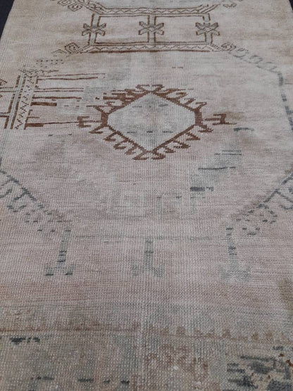 Muted Vintage Runner Rug 2.7 x 10 Muted Turkish Runner Rug Oriental Runner Rug Hallway Runner Rug Kitchen Runner Rug Persian Runner