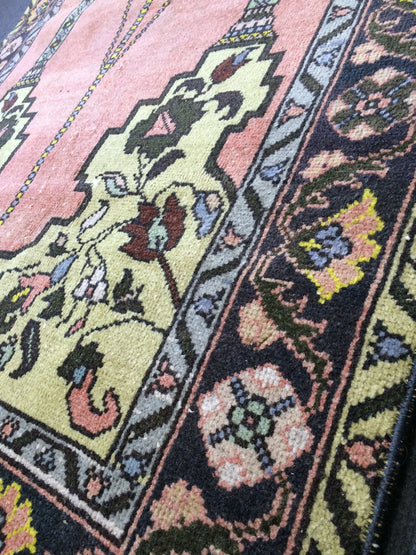 Turkish Rug, Oushak Rug, Rustic Oushak Rug, Wool Oushak Rug, Oushak Runner Rugs, Farmhouse Rug, Vintage Rug, High Pile, Hand Made Rug