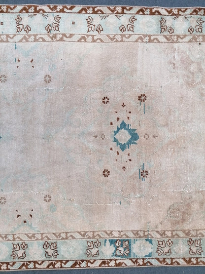 13'3x4'3 vintage runner rug,kitchen runner rug,hallway runner