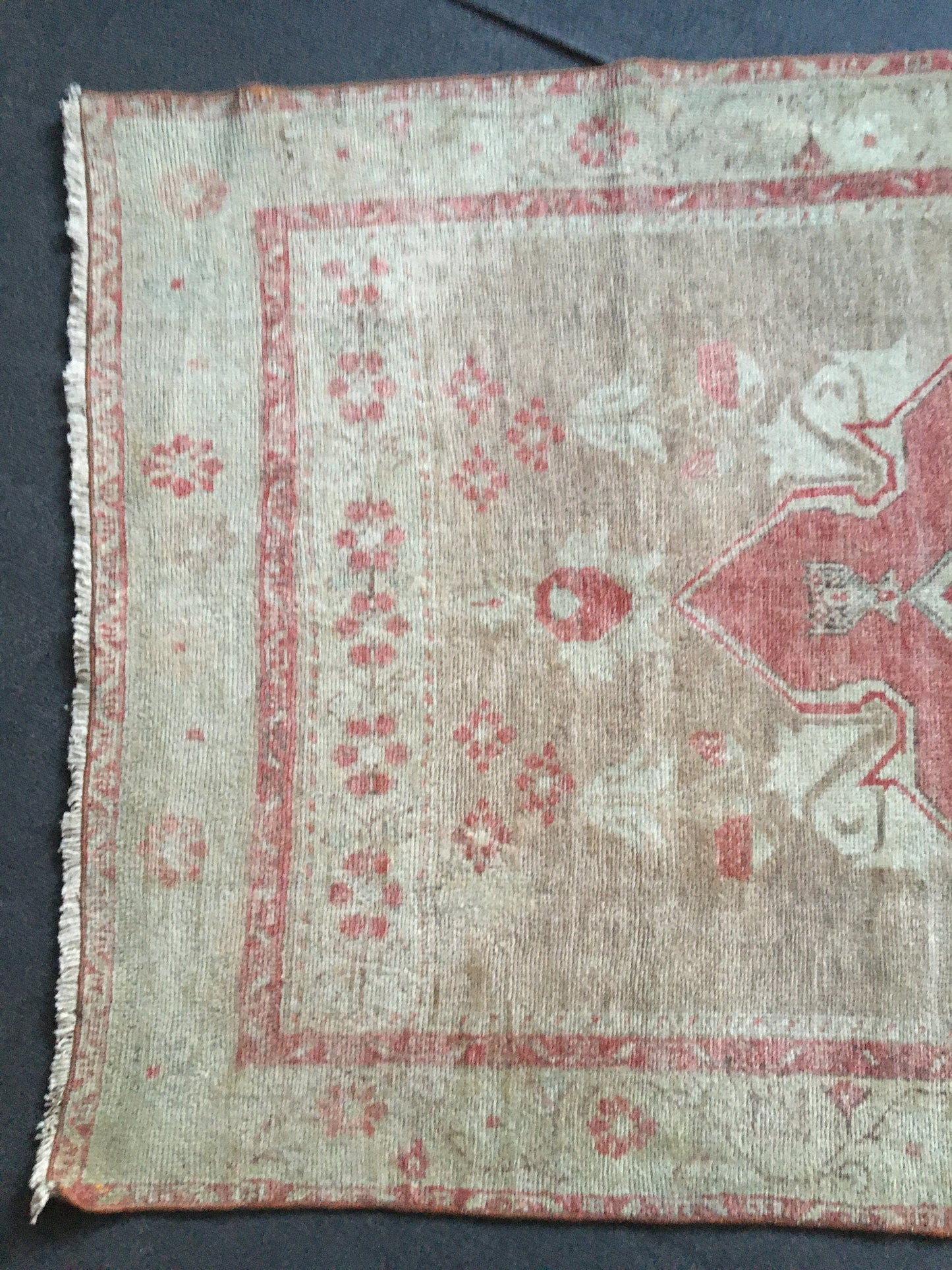 3.5x7 feet brown natural wool rug, turkish bedroom area rug, oushak bathroom rug, wide living room floor rug, hallway bohem rug,entryway rug