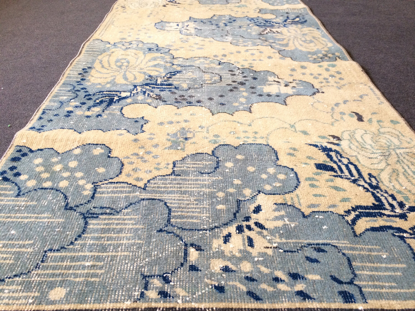 3x7 Turkish Rug, Oushak Rug, Rustic Oushak Rug, Wool Oushak Rug, Oushak Runner Rugs, Farmhouse Rug, Vintage Rug, Hand Made Rug