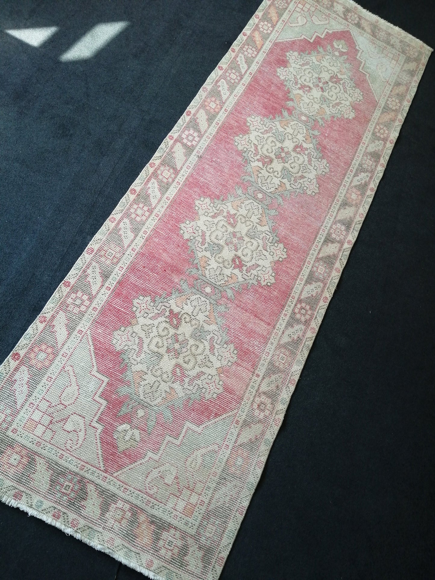 9.9 x 3 Oushak Runner Rug Turkish Runner Rug Vintage Runner Rug Hallway Runner Rug Kitchen Runner Rug Wool Runner Rug Wool Oushak Rug