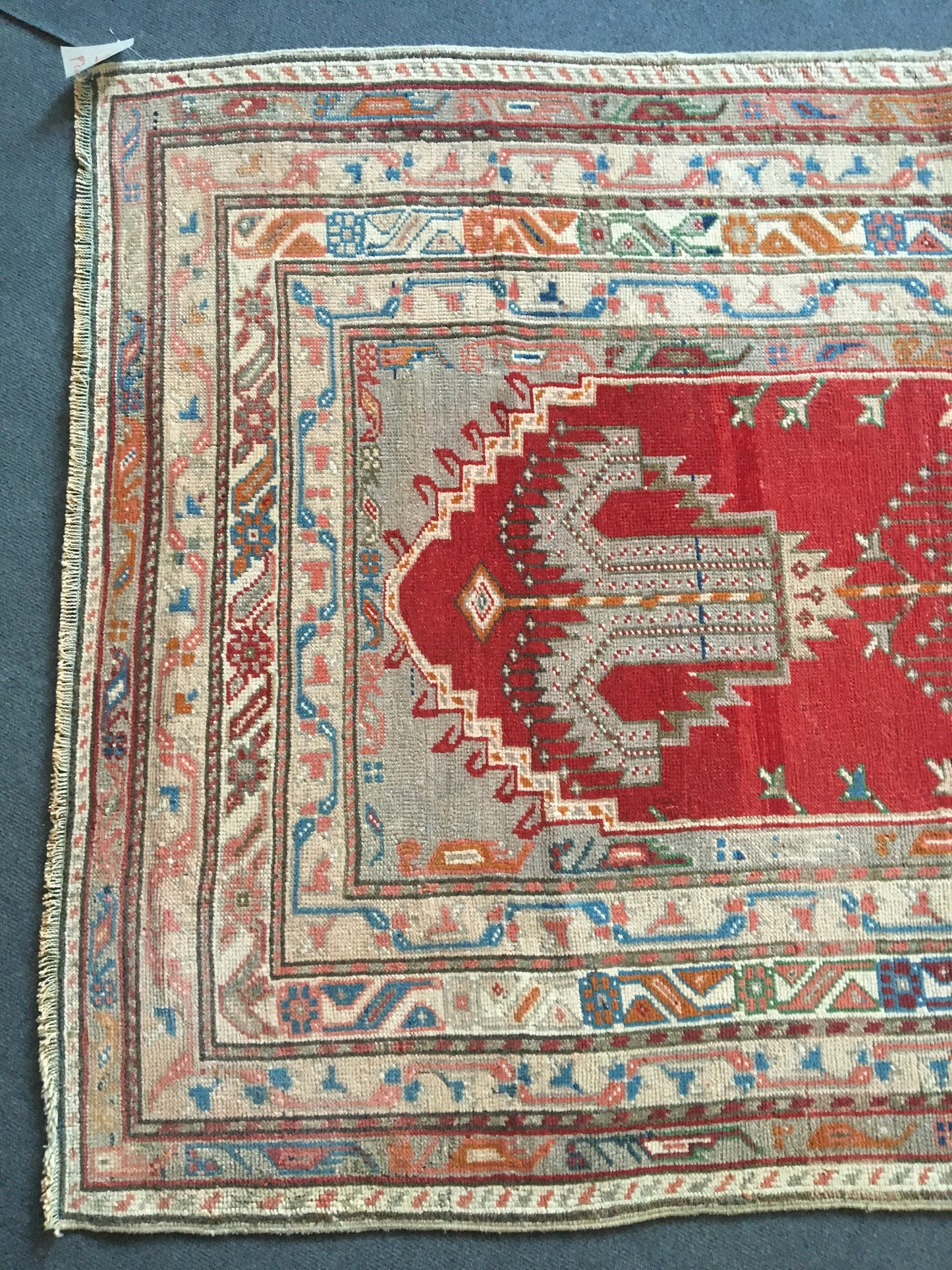 4x6 feet handmade wool vintage large rug, turkish wide living room floor rug, oushak kitchen area rug, large natural laundry rug, bohem rugs