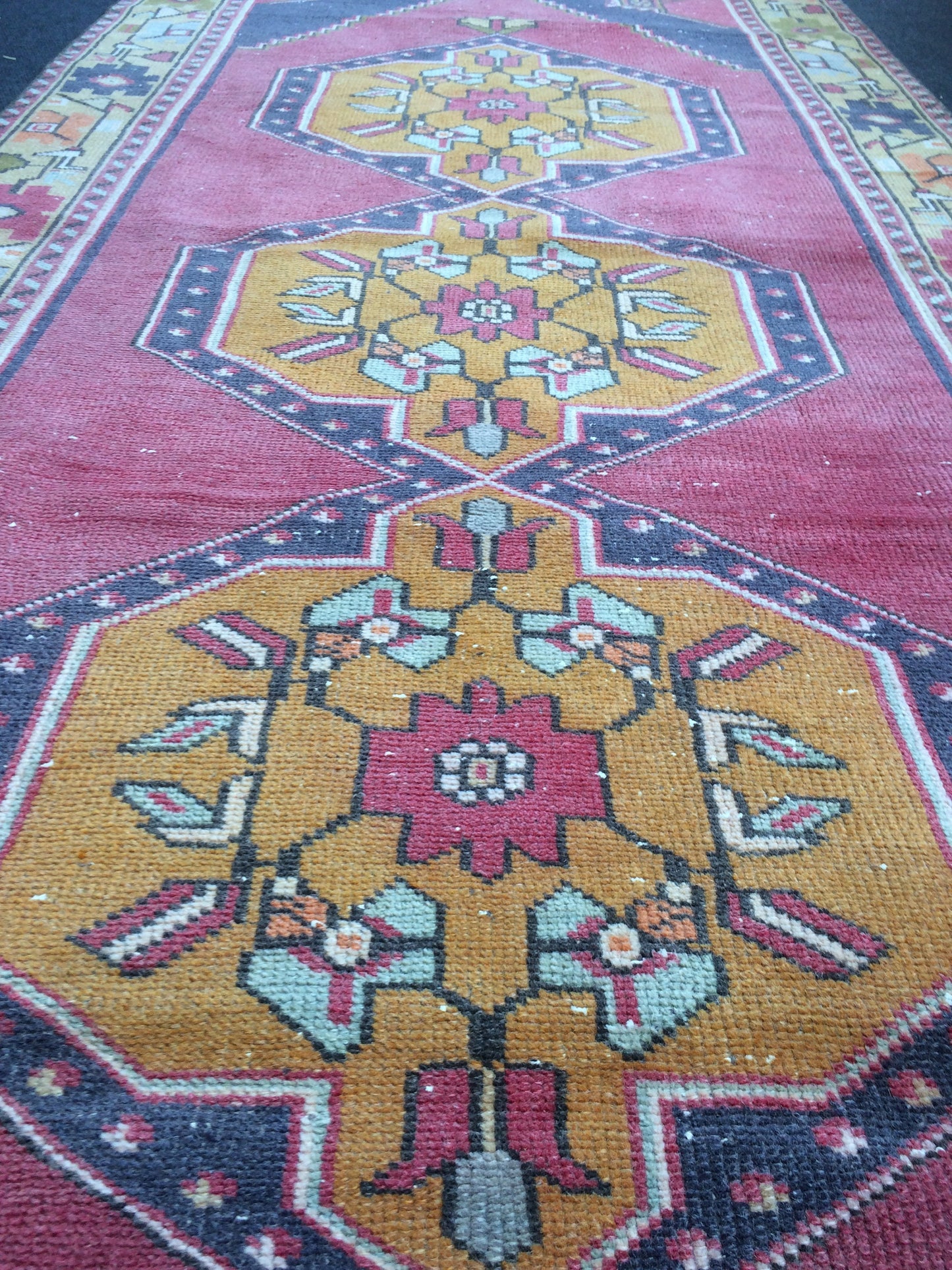 3 x 9.3 Runner Rug Turkish Runner Rug Vintage Runner Rug Hallway Runner Rug Kitchen Runner Rug Wool Runner Rug