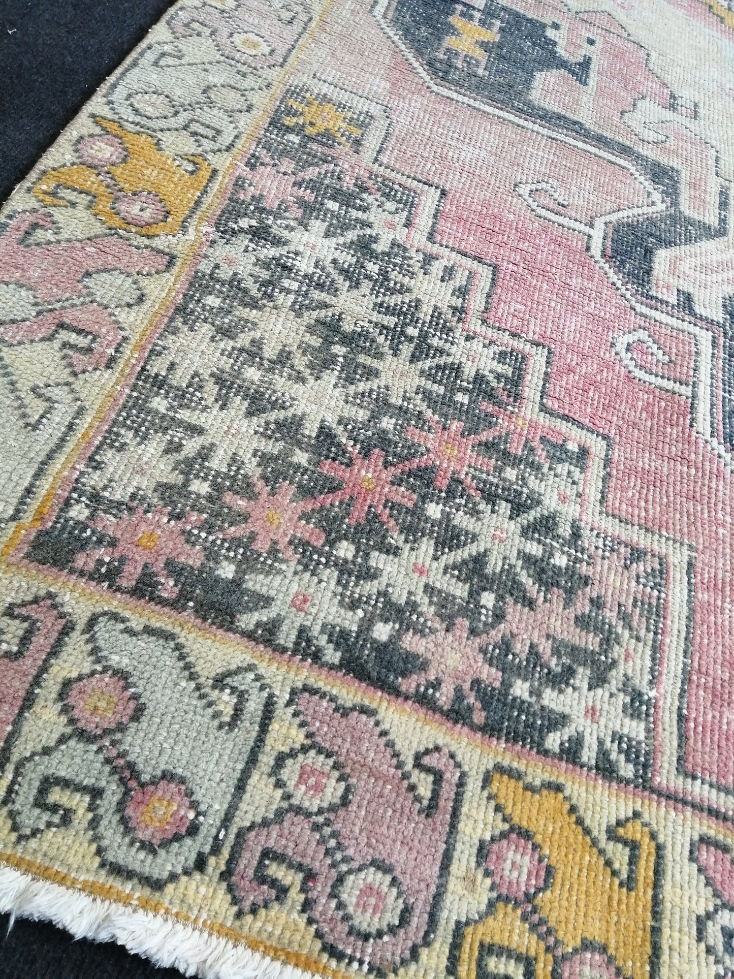 8.3 x 4 Turkish Rug, Oushak Rug, Oushak Rugs, Wool Oushak Rug, Oushak Runner Rugs, Runner Rug, Vintage Rug, Hand Made Rug