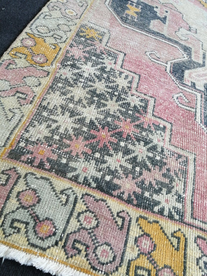 8.3 x 4 Turkish Rug, Oushak Rug, Oushak Rugs, Wool Oushak Rug, Oushak Runner Rugs, Runner Rug, Vintage Rug, Hand Made Rug