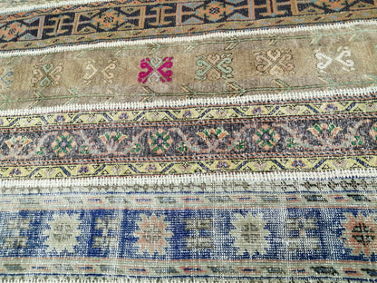 Patchwork Rugs, Hand Made Rug, Oushak Rug, Rustic Rug, Bohemian Rug, Rug Runner, Turkish Rug, Farmhouse Rug, Vintage Rug, Wool rug