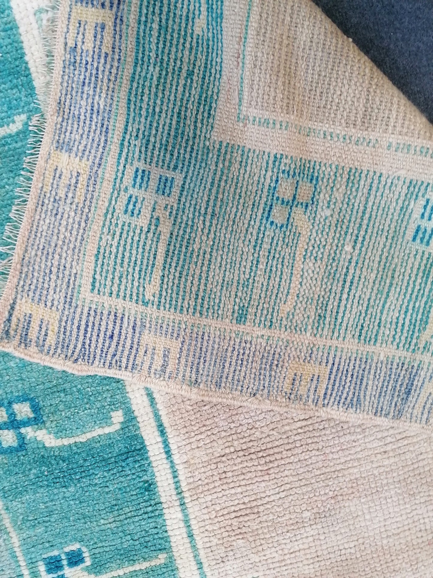 Shaggy turkish hand made rugs 5x3'4 vintage green rugs, high pile wool rug, turkish oushak rug, vintage oushak rug, wool rug