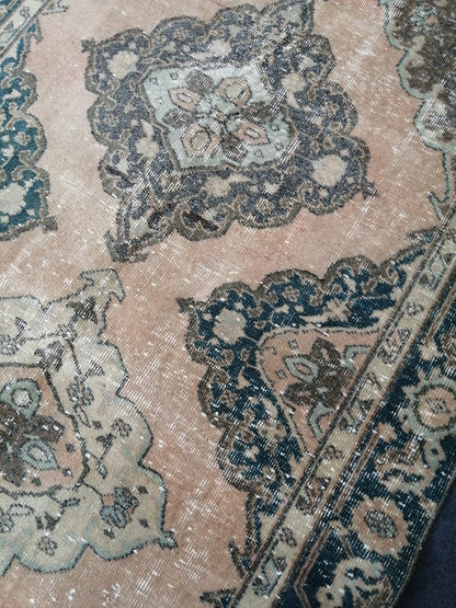 Hand Knotted Runner Rug Turkish Runner 4.2 x 13 Rug Vintage Runner Rug Hallway Runner Rug Kitchen Runner Rug Wool Runner Rug Wool Oushak Rug