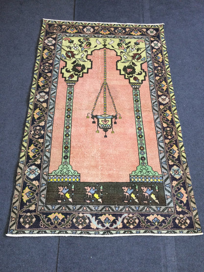 Turkish Rug, Oushak Rug, Rustic Oushak Rug, Wool Oushak Rug, Oushak Runner Rugs, Farmhouse Rug, Vintage Rug, High Pile, Hand Made Rug