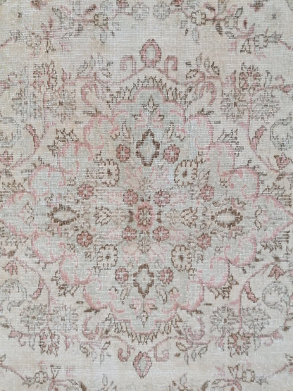 Oushak vintage rug  5'6x7'9 wool rug hand made rug