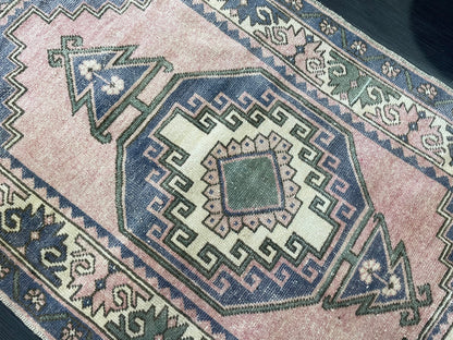 Vintage Oushak Rug, 3.2 x 5 Vintage Rug, Antique Rug, Handmade Rug, Hand Knotted Rug, Turkish Rug, Wool Rug