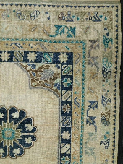 OUSHAK RUG 6.4 x 3.5 TURKISH Oushak Rug Vintage Oushak Runner Rug Vintage Rugs Wool Oushak Rug Hand Made Rugs Vintage Turkish Rug