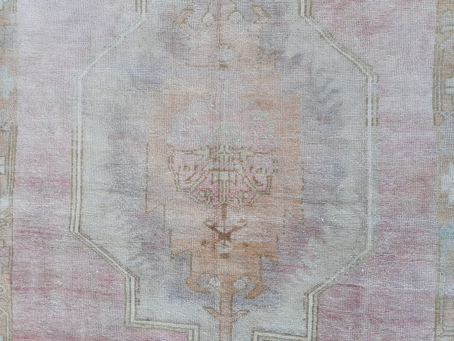 Oushak wool runner rug, vintage hallway runner 4'2x9'7 turkish hand made wool rug kitchen runner rug,