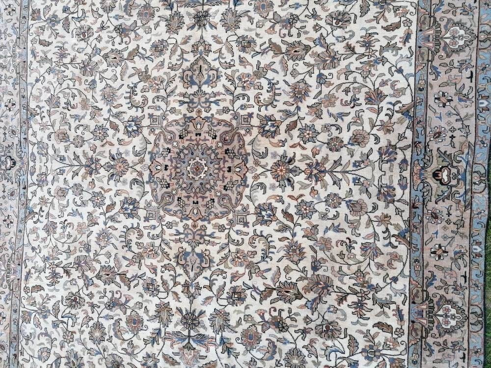 Persian wool rug 6’4.9’6 vintage living room rug