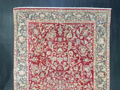 Vintage Rug, TURKISH 3x5 Rug,  HANDMADE Rug, Fine Hand Knotted Oushak Rug, Persian Rug Oriental Rug, Quality Rug