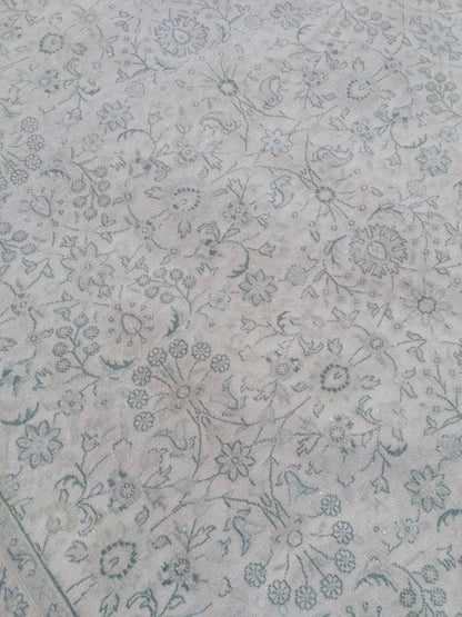 6'6x9'6 large morracon wool rug, oushak hand made rug,muted bohemian rug, living room rug