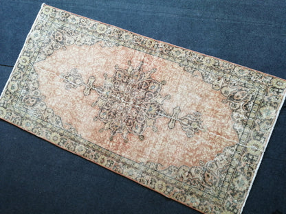 6.4 x 3.2 Vintage  Rug Turkish  Rug Oushak Rug Bohemian Rug, Living Room Rug, Oushak Rug, Hand Made Rug Wool Rug