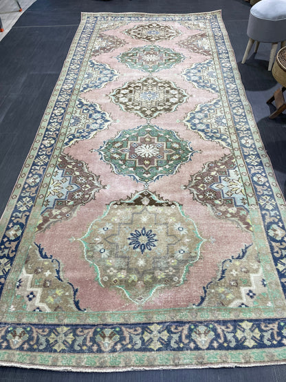 Vintage Runner Rug, Hand Knotted Runner 5 x 11.4 Rug, Turkish Runner Rug, Vintage Runner Rug, Hallway Runner Rug,Quality Kitchen Runner